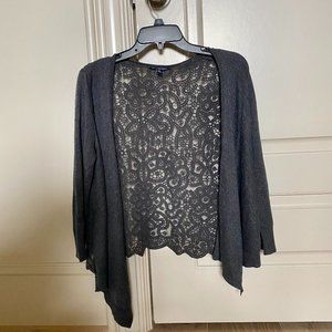 AMERICAN EAGLE gray cardigan, size M